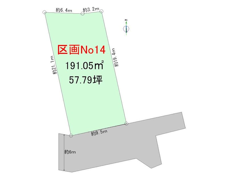 【ハシモトホーム】ハピア緑が丘１丁目No14 間取図・土地図