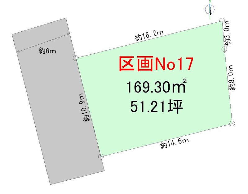 【ハシモトホーム】ハピア緑が丘１丁目No17 間取図・土地図