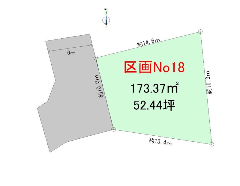【ハシモトホーム】ハピア緑が丘１丁目No18 間取図・土地図
