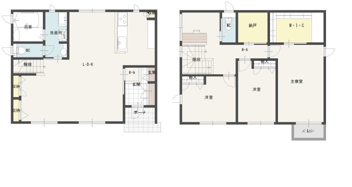 永井19地割中古戸建て 間取図・土地図