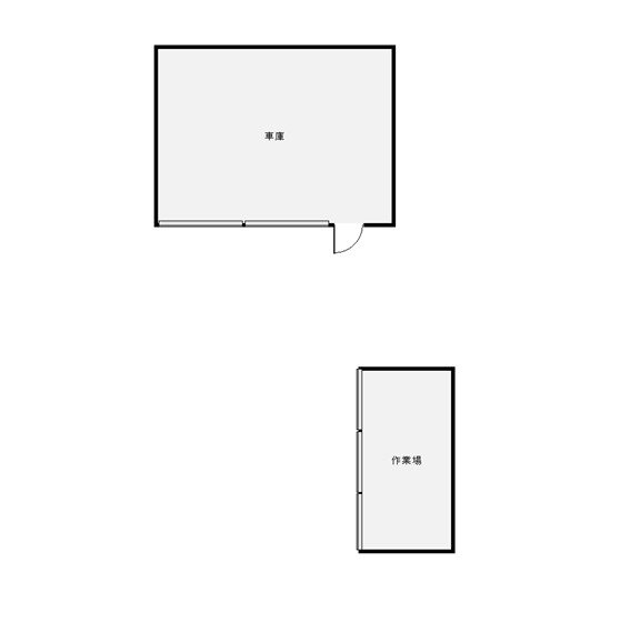 【ハシモトホーム】三内沢部中古作業場   間取図・土地図