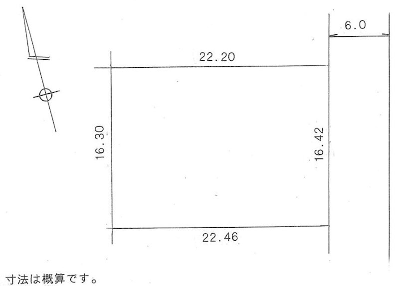 石鳥谷町南寺林 売地 間取図・土地図