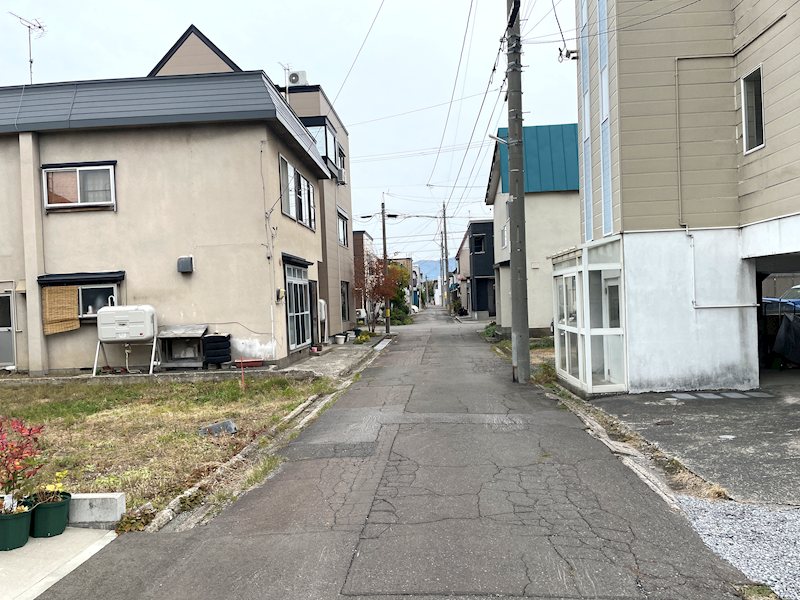【ハシモトホーム売地】花園2丁目 現地写真（前面道路含む現地写真）