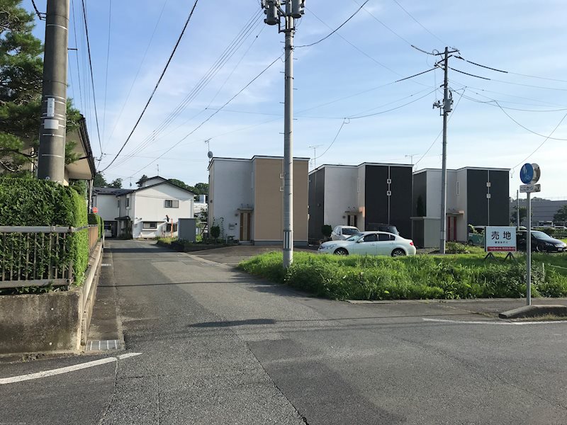 【ハシモトホーム】　花巻下小舟渡　分譲地　区画№6 現地写真（前面道路含む現地写真）
