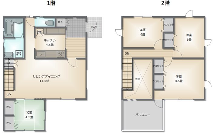 浅岸3丁目 戸建て 間取図・土地図