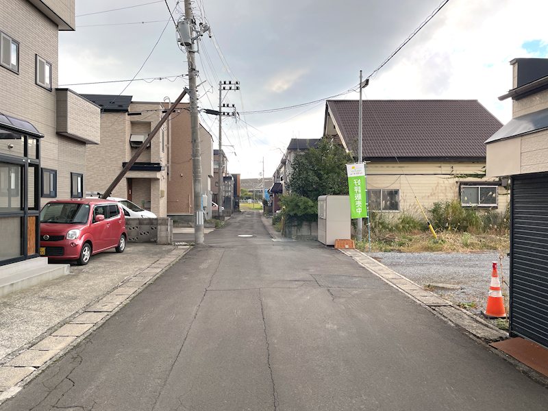 【ハシモトホーム売地】中央４丁目 現地写真（前面道路含む現地写真）