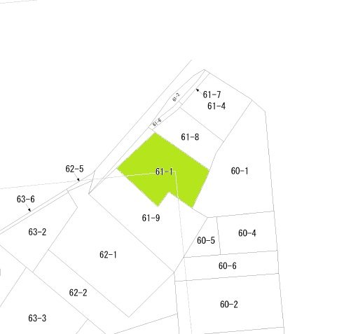 上野町1丁目 間取図・土地図