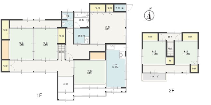 大館市東台四丁目36番12　中古 間取図・土地図