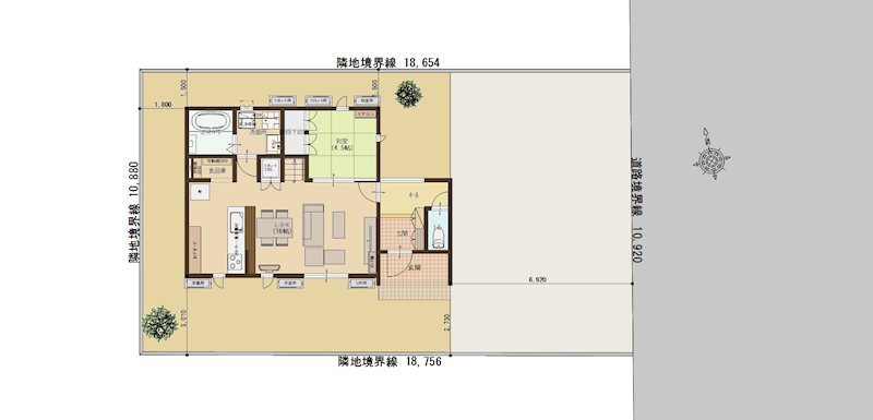 有浦四丁目分譲住宅 区画図