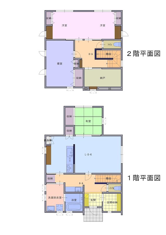 ◆八戸支店◆八戸市尻内町字鴨ケ池＿中古住宅 間取図・土地図