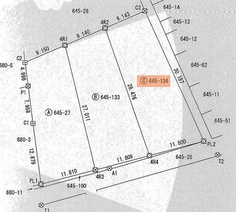 大仙市大曲須和町２丁目　C区画 間取図・土地図