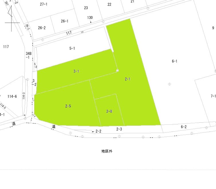 松尾寄木第5地割 間取図・土地図