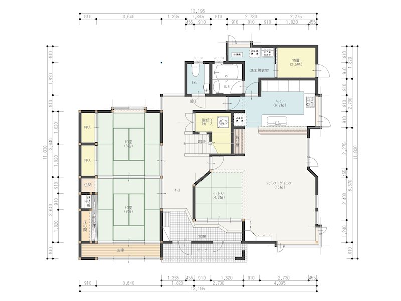 【八戸支店】八戸市湊高台七丁目＿中古住宅 間取図・土地図
