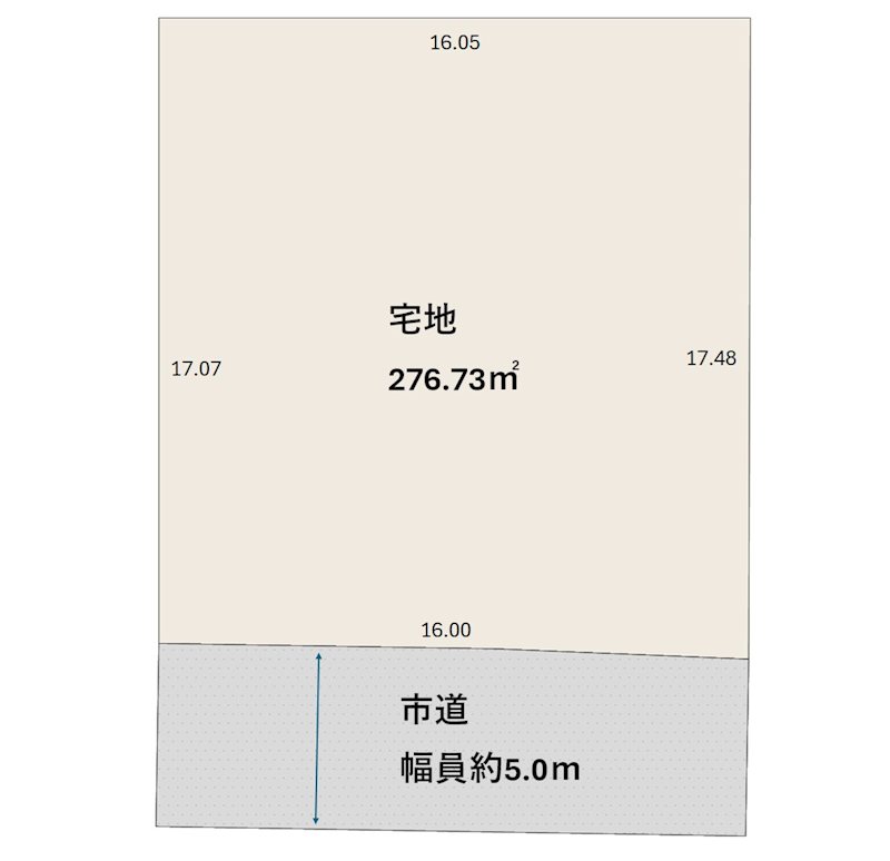 秋田県大館市釈迦内中台12番18 間取図・土地図