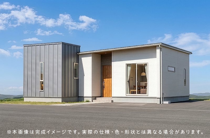 【ハシモトホーム】月が丘No1平屋建売住宅  完成予想図（外観）