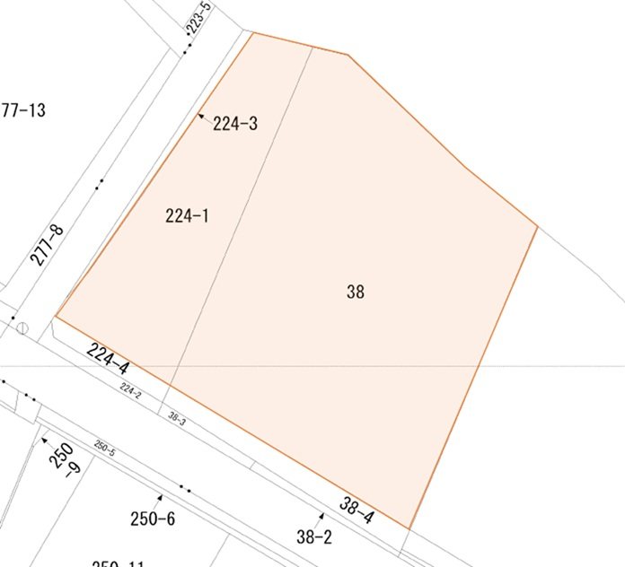 和賀町藤根 売地 間取図・土地図