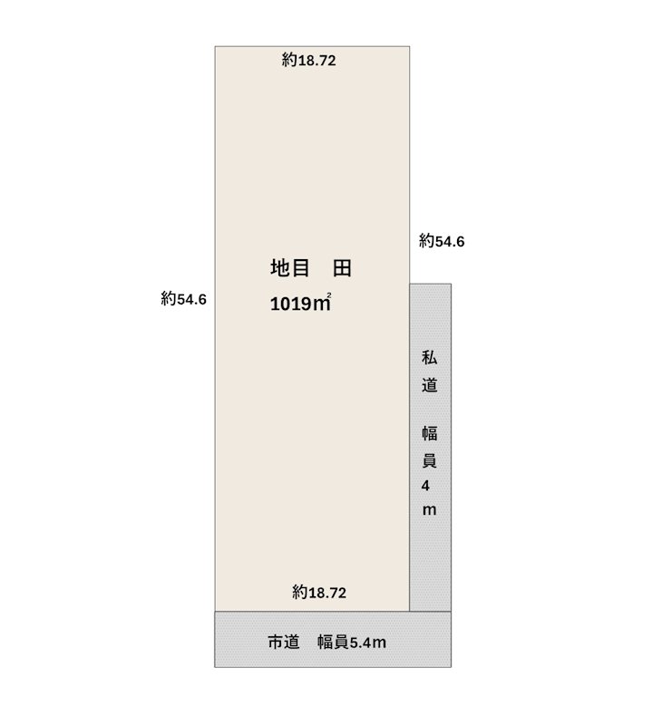 大館市字観音堂525番1　他 間取図・土地図