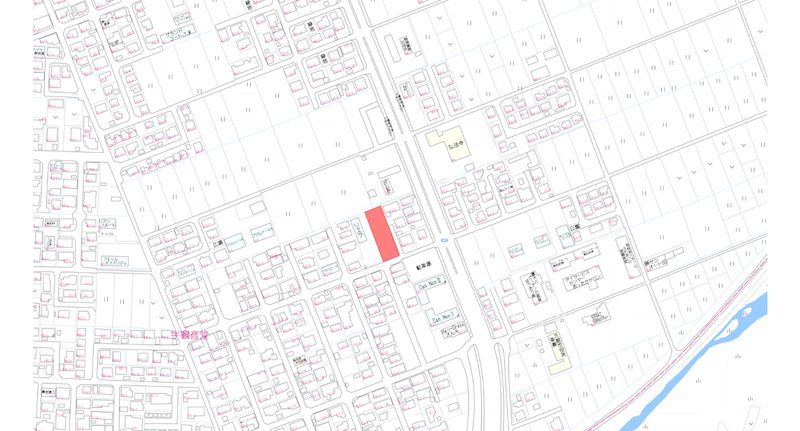 大館市字観音堂525番1　他 現地案内図