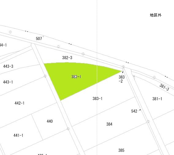 平笠24地割 間取図・土地図
