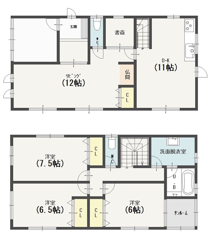 弘前市和徳町中古住宅 間取図・土地図