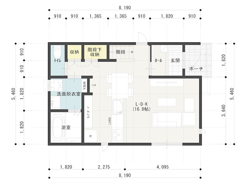 《八戸支店建売》八戸市青葉二丁目A棟 間取図・土地図