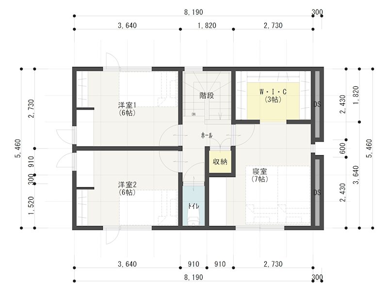 《八戸支店建売》八戸市青葉二丁目B棟 間取図・土地図