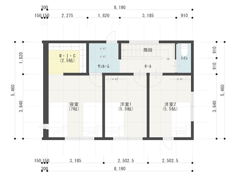 《八戸支店建売》八戸市吹上三丁目 間取図・土地図