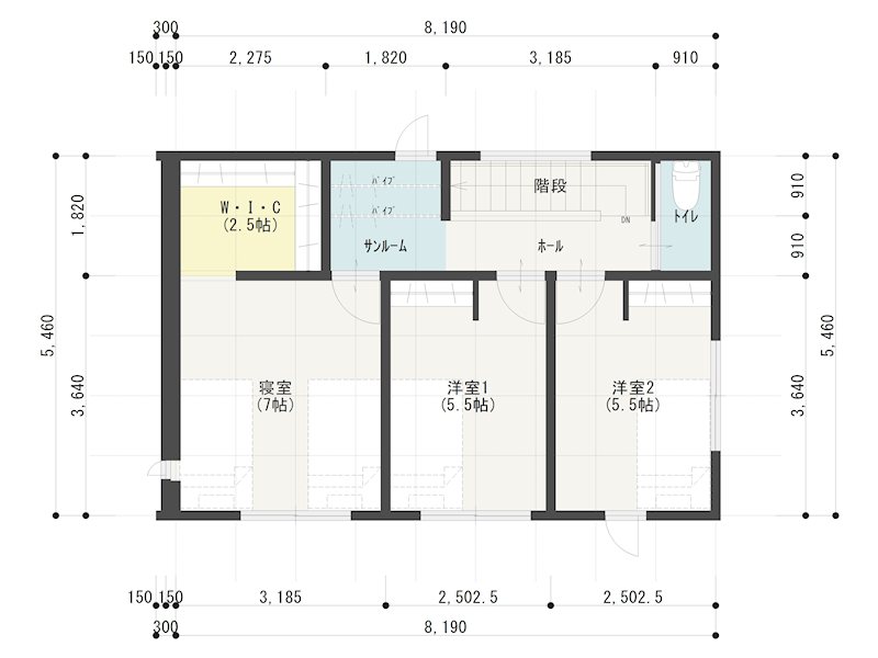 《八戸支店建売》八戸市日計一丁目 間取図・土地図