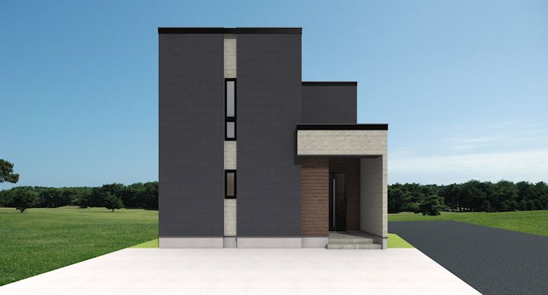 【ハシモトホーム早得キャンペーン】ハピア富田4丁目D棟新築分譲住宅 完成予想図(外観)