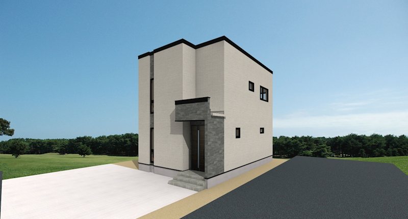 【ハシモトホーム早得キャンペーン】石江三好C棟新築分譲住宅 完成予想図（外観）