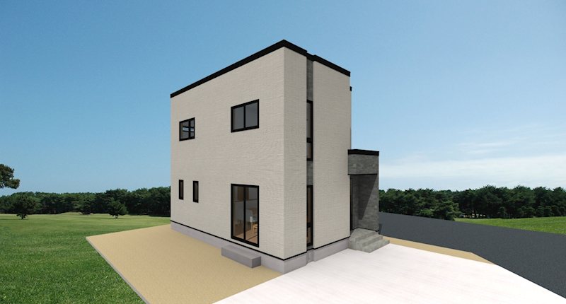 【ハシモトホーム早得キャンペーン】石江三好C棟新築分譲住宅 完成予想図（外観）
