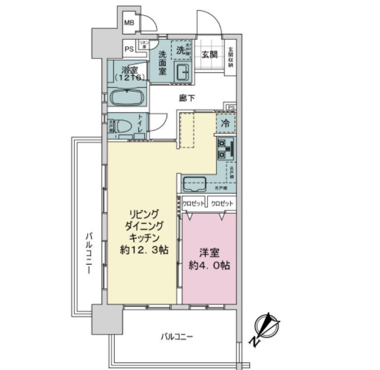 レーヴグランディ松山 間取図・土地図