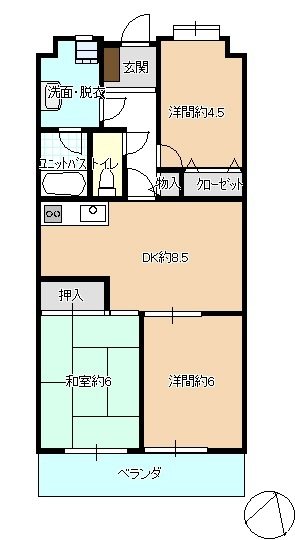茨城県土浦市東崎町 間取図・土地図