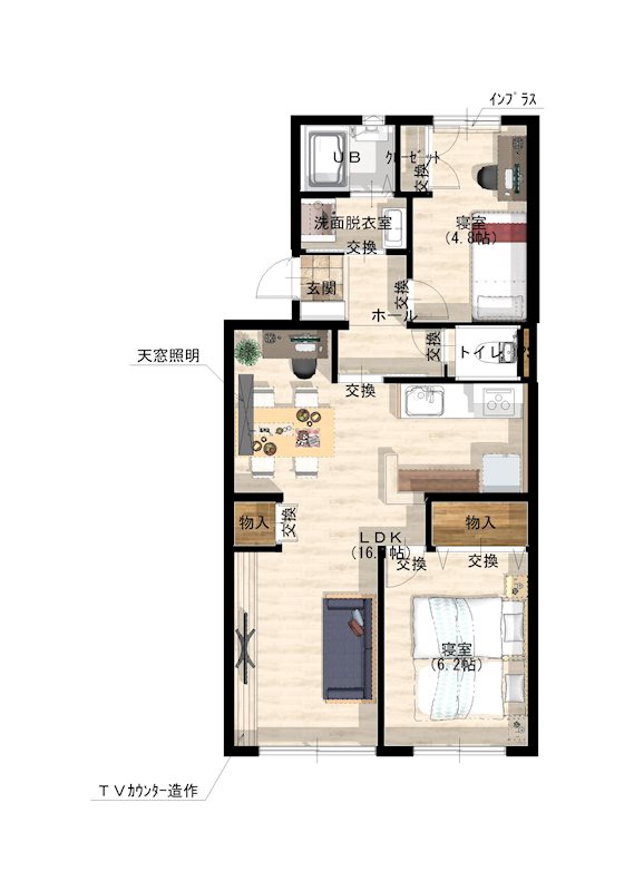 ラポール茅ヶ崎今宿 間取り図