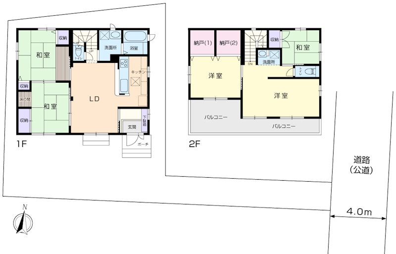 十間坂1丁目中古戸建 間取り図