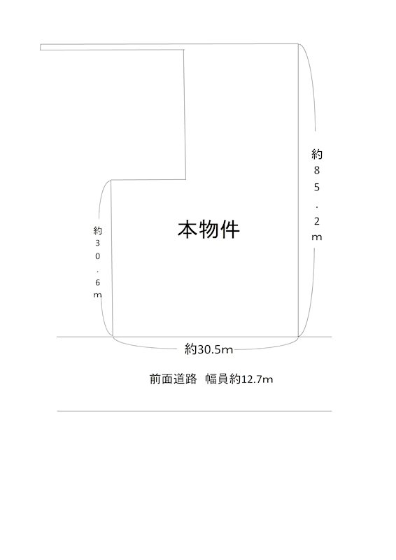 五個荘川並町土地 間取り図