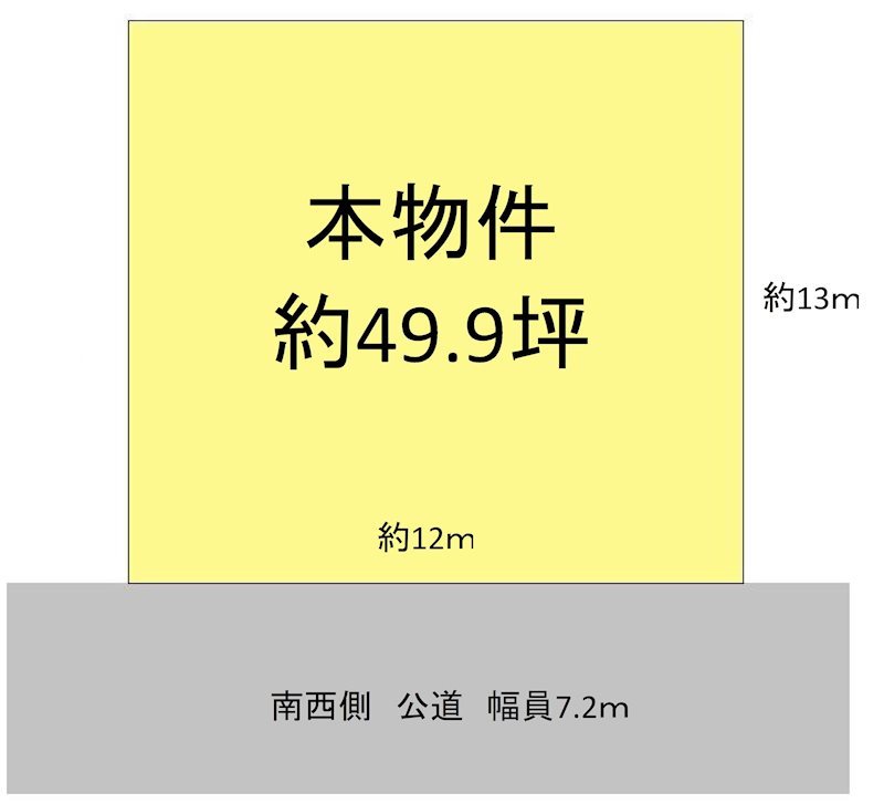 大畑売土地 間取り図