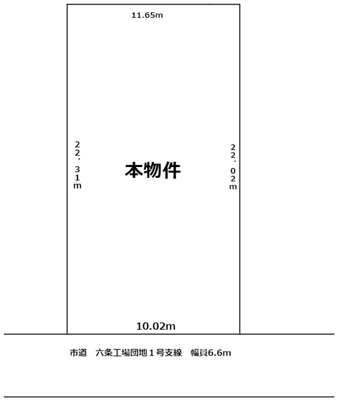 吉地売土地 間取り図