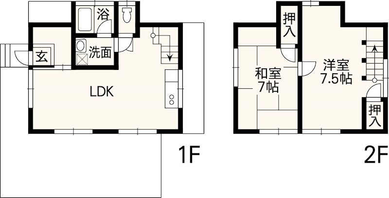 阿蘇郡高森町色見戸建 間取り図