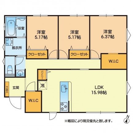 西区小島8丁目戸建 間取り図