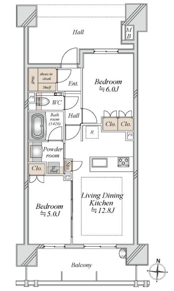 アトラス上熊本 間取り図