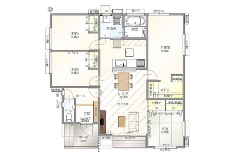 宇土市高柳町分譲地4号地戸建 間取り図