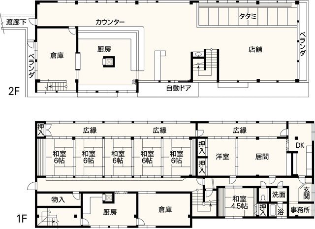 《阿蘇店舗》南阿蘇村立野 間取り図