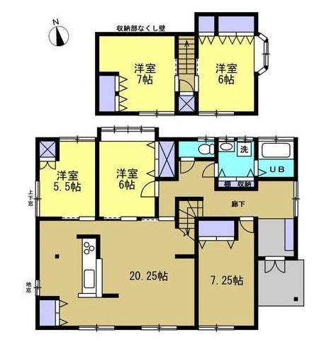 南区田井島2丁目戸建 間取り図