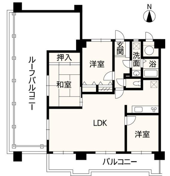 コアマンション出水Ⅱ 601号室 間取り