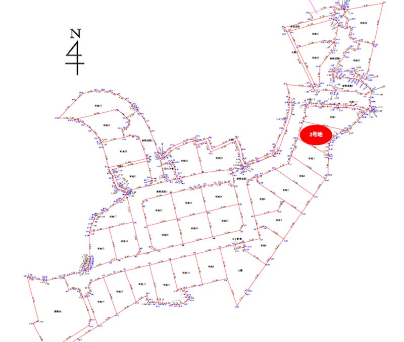 上益城郡御船町木倉分譲地(2号地) 間取り図