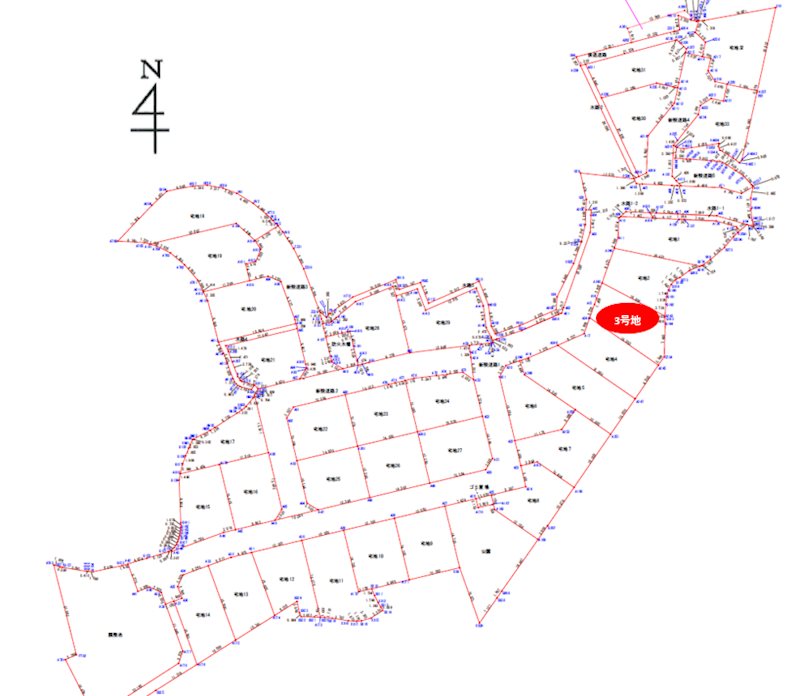 上益城郡御船町木倉分譲地(3号地) 間取り図