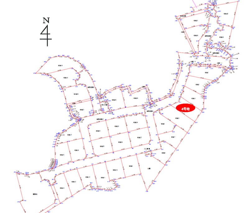 上益城郡御船町木倉分譲地(4号地) 間取り図