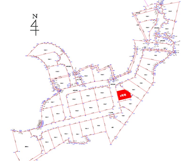 上益城郡御船町木倉分譲地(6号地) 間取り図