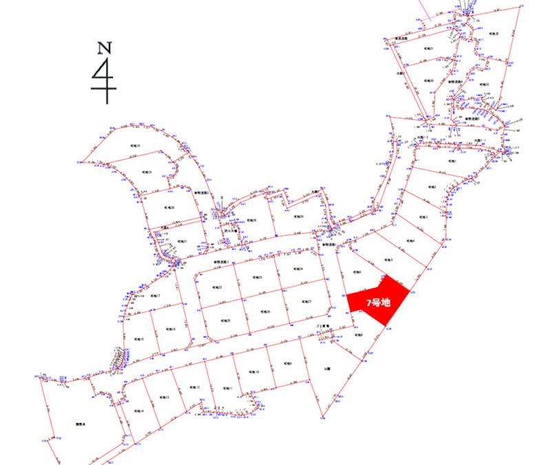 上益城郡御船町木倉分譲地(7号地) 間取り図